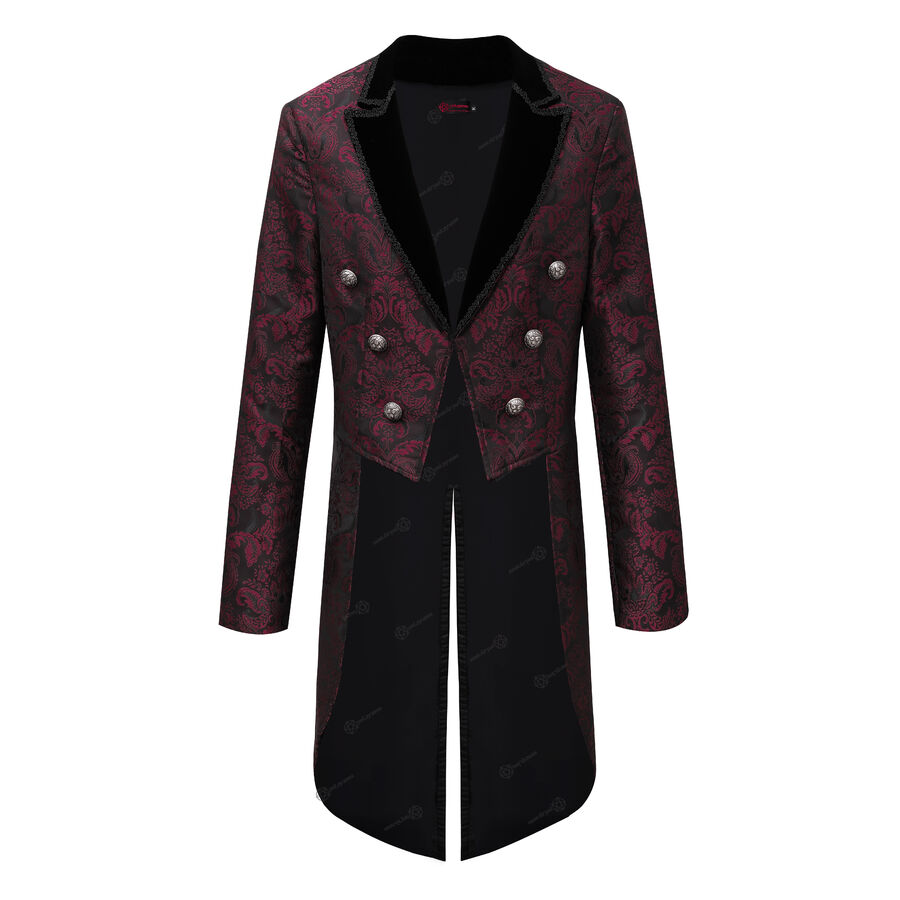 Veste gothique homme col velours