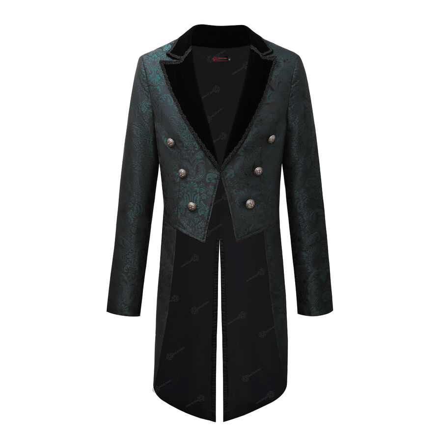 Veste gothique homme col velours