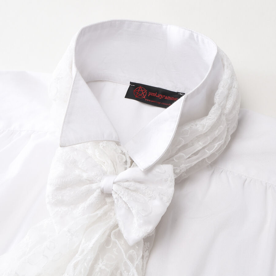 photo n°3 : Chemise victorienne homme avec jabot dentelle et noeud amovible
