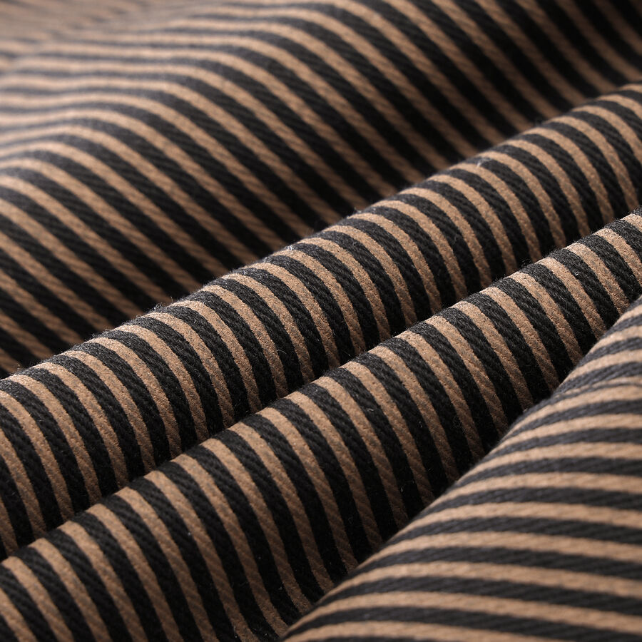 photo n°9 : Gilet steampunk victorien homme - simili cuir vieilli et tissu rayé marron