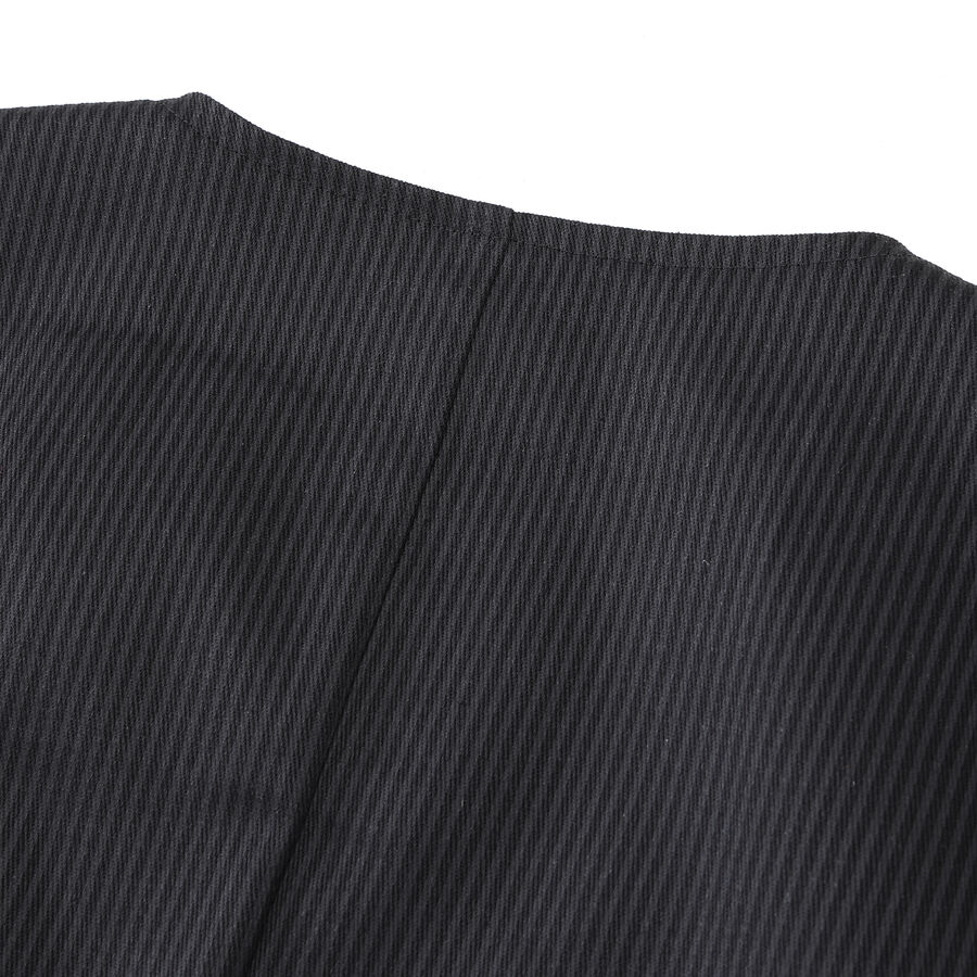 photo n°7 : Gilet steampunk victorien homme - simili cuir patiné et tissu rayé noir