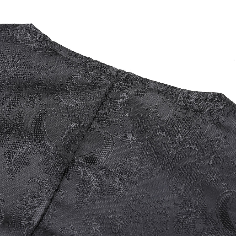 photo n°7 : Gilet victorien steampunk homme - brocart noir/noir à boutons décoratifs