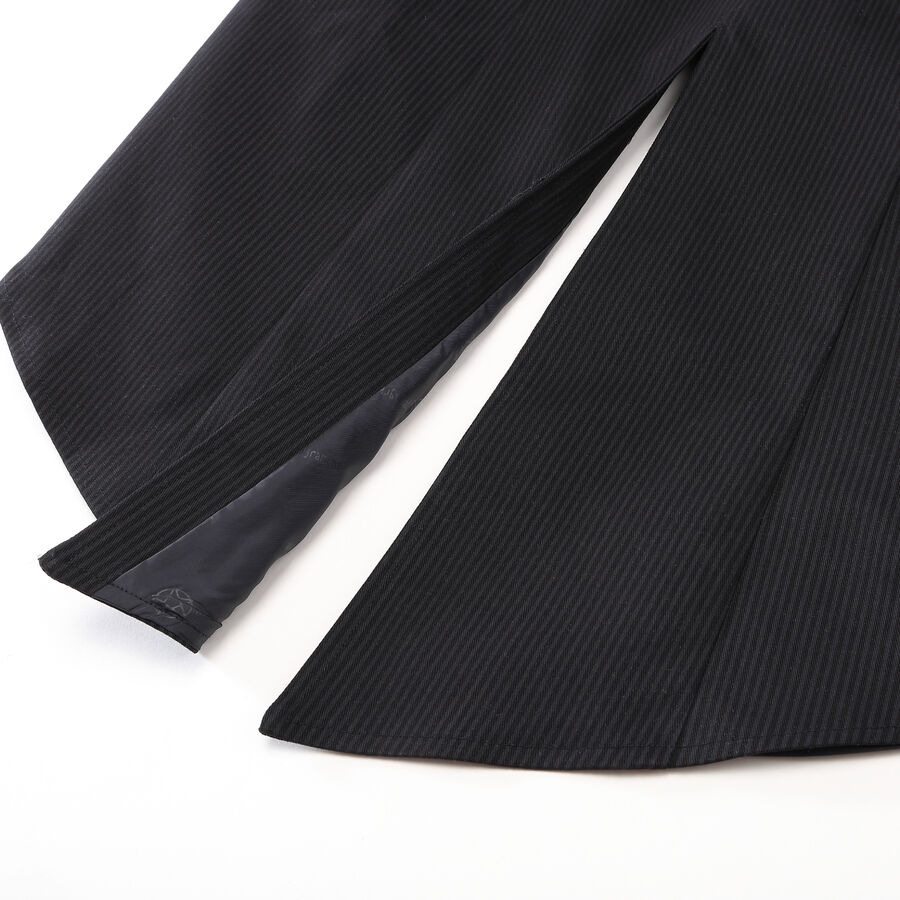 photo n&deg;6 : Veste steampunk homme ray&eacute;e avec imitation cuir et engrenages