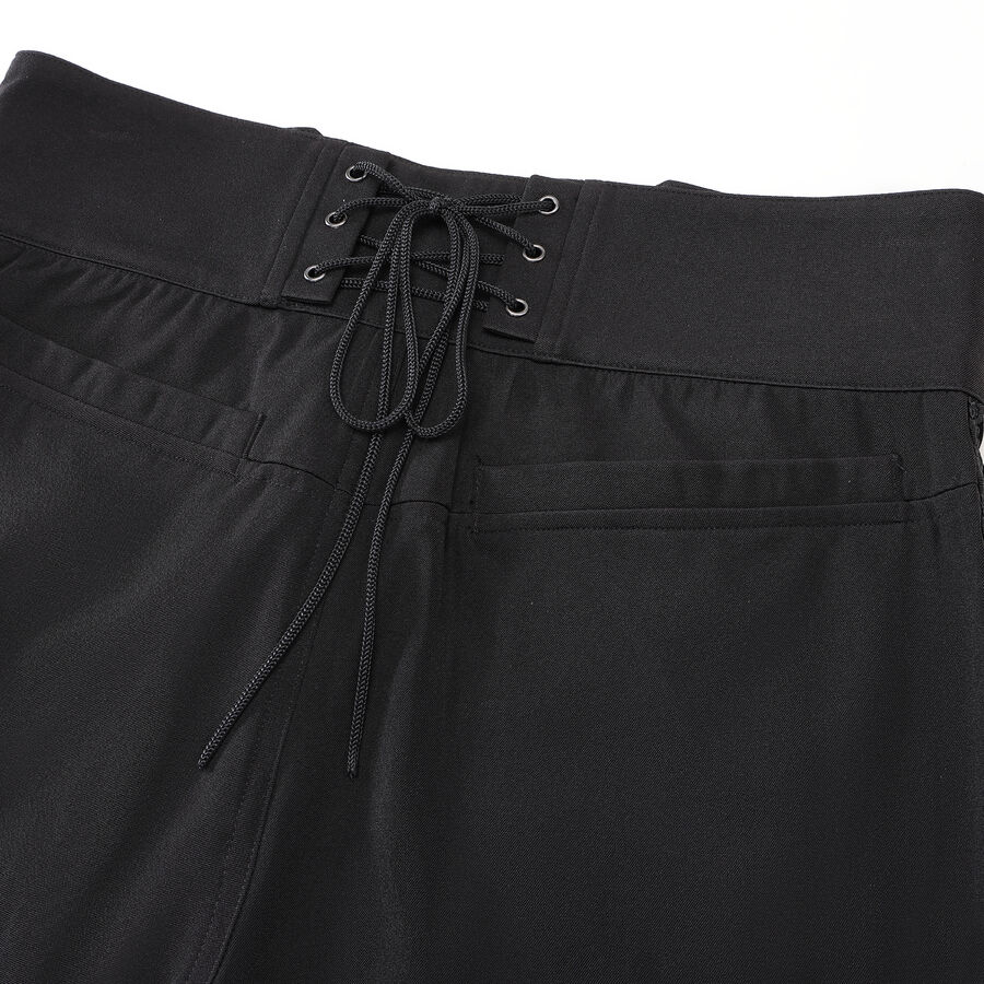 photo n&deg;7 : Pantalon coton noir steampunk taille haute &agrave; boutons Argent&eacute;s