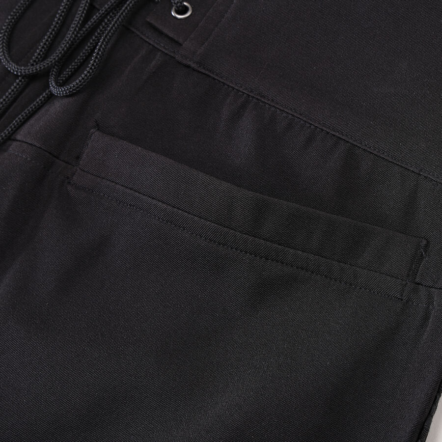 photo n&deg;9 : Pantalon coton noir steampunk taille haute &agrave; boutons Argent&eacute;s