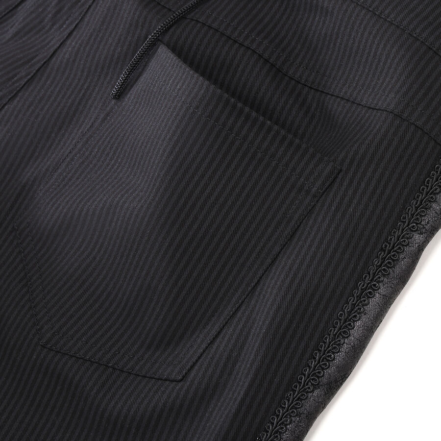 photo n&deg;9 : Pantalon ray&eacute; steampunk taille haute &agrave; boutons argent