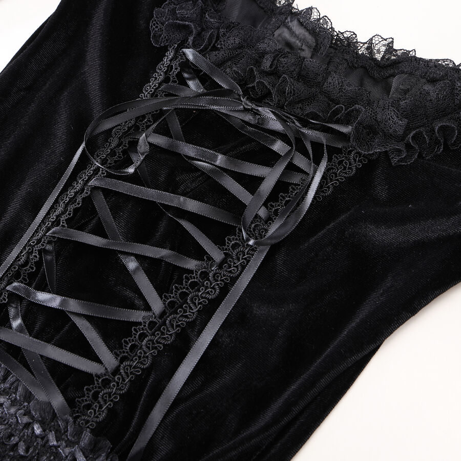 photo n&deg;4 : Haut gothique en velours avec dentelle