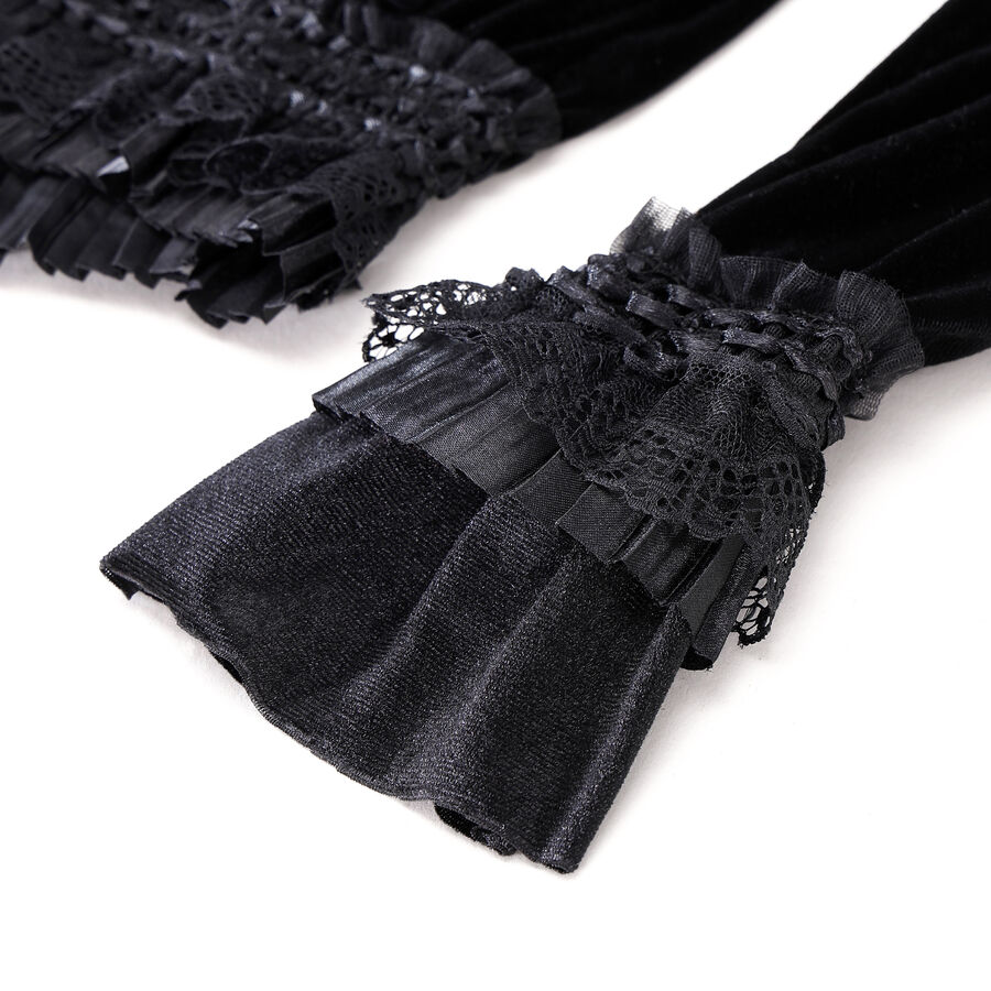 photo n&deg;5 : Haut gothique en velours avec dentelle