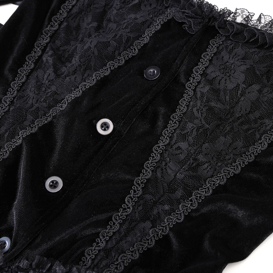 photo n&deg;9 : Haut gothique en velours avec dentelle