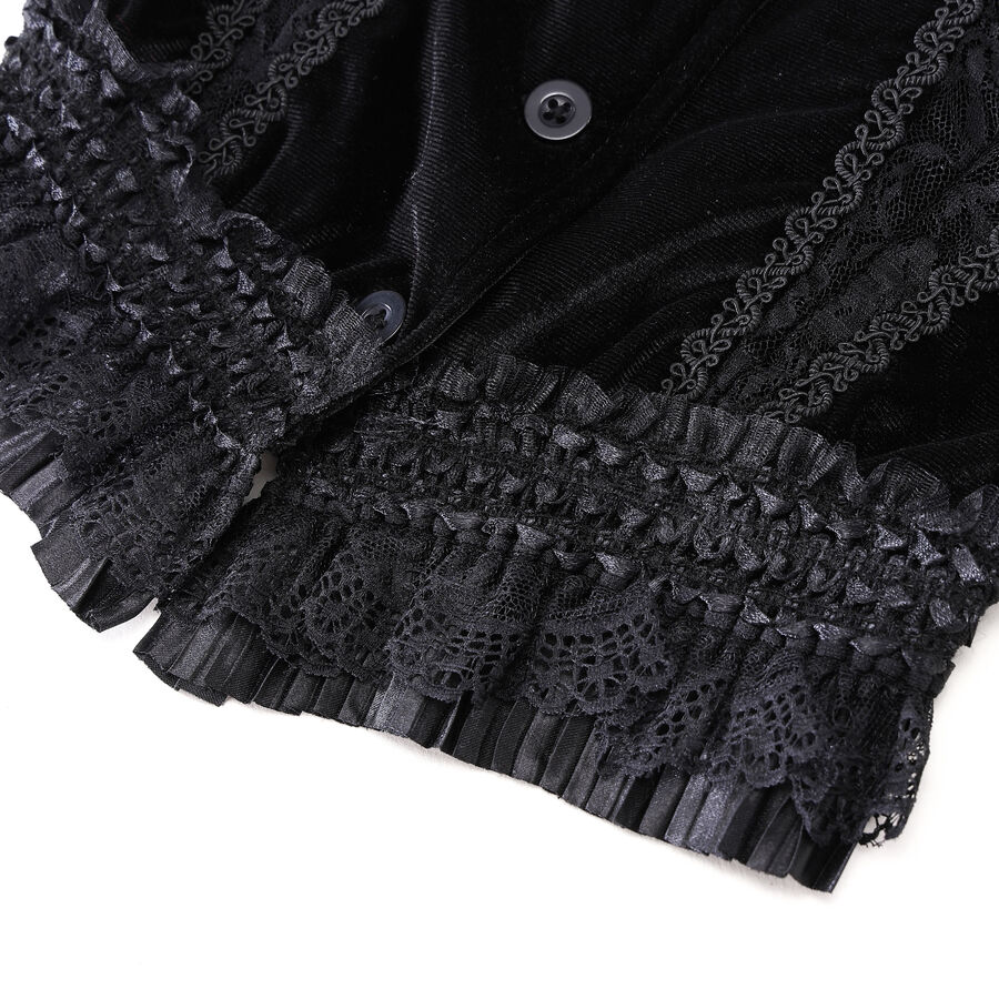 photo n&deg;10 : Haut gothique en velours avec dentelle
