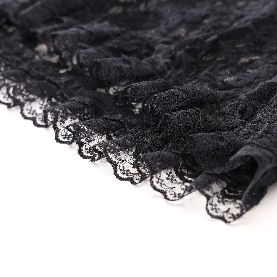 photo n&deg;6 : Bol&eacute;ro gothique en dentelle noire &agrave; manches &eacute;vas&eacute;es