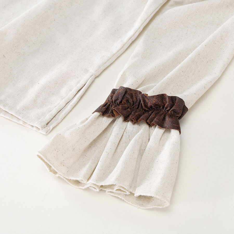 photo n&deg;7 : Blouse steampunk femme &eacute;paules d&eacute;nud&eacute;es avec volants et la&ccedil;age