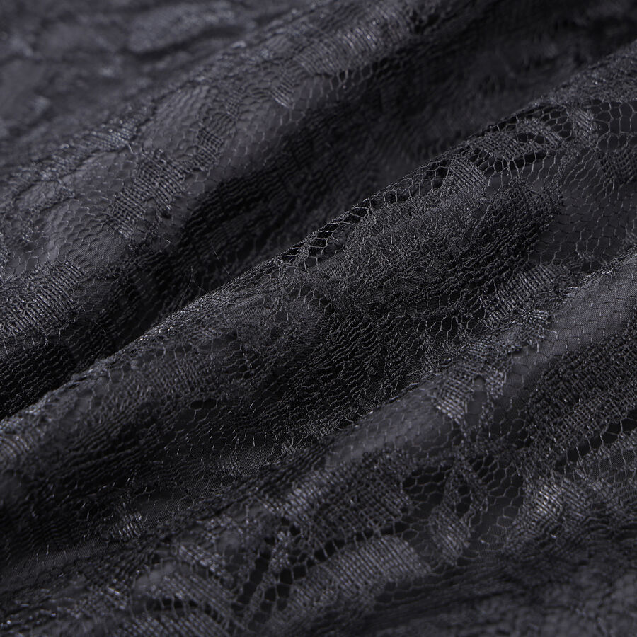 photo n&deg;9 : Jupe corset gothique longue en velours et dentelle noire