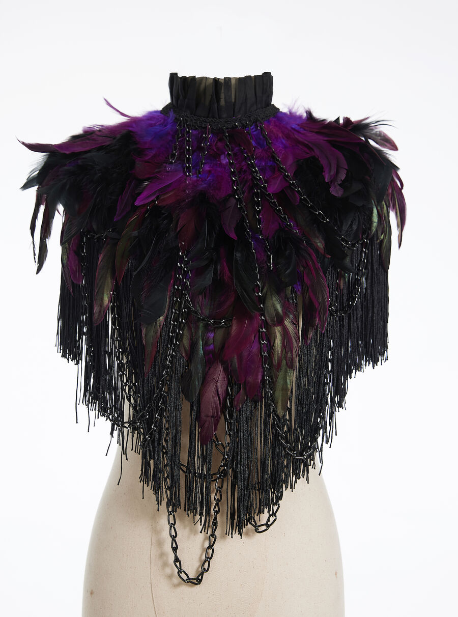 photo n°4 : Boléro gothique à plumes violet
