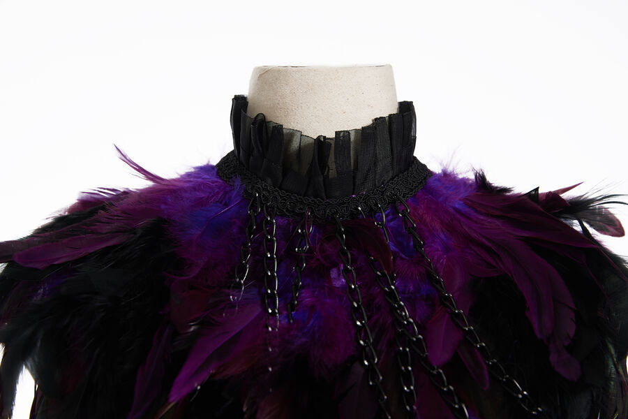 photo n°5 : Boléro gothique à plumes violet