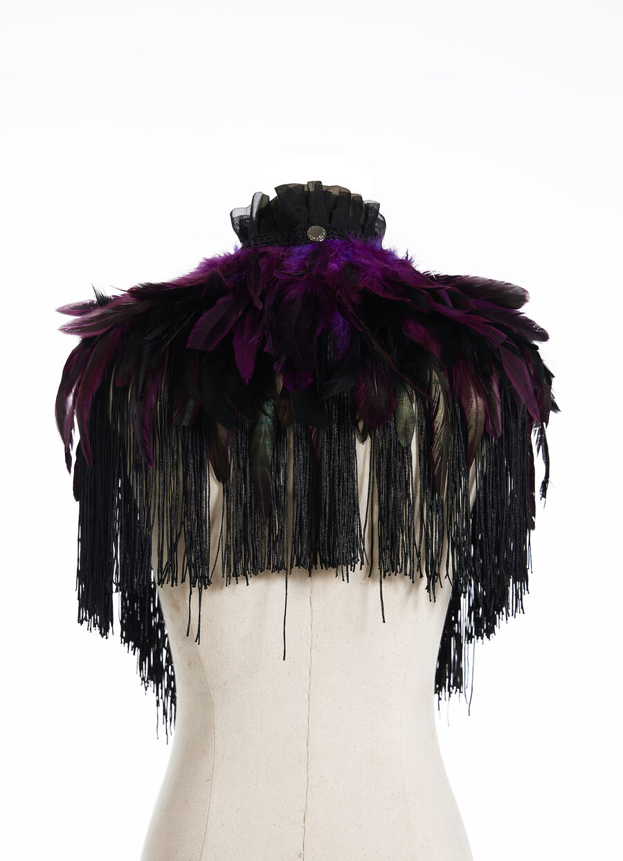photo n°6 : Boléro gothique à plumes violet