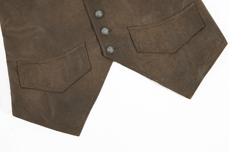 photo n°8 : Gilet Homme Gothique Steampunk Victorien Brocard blanc