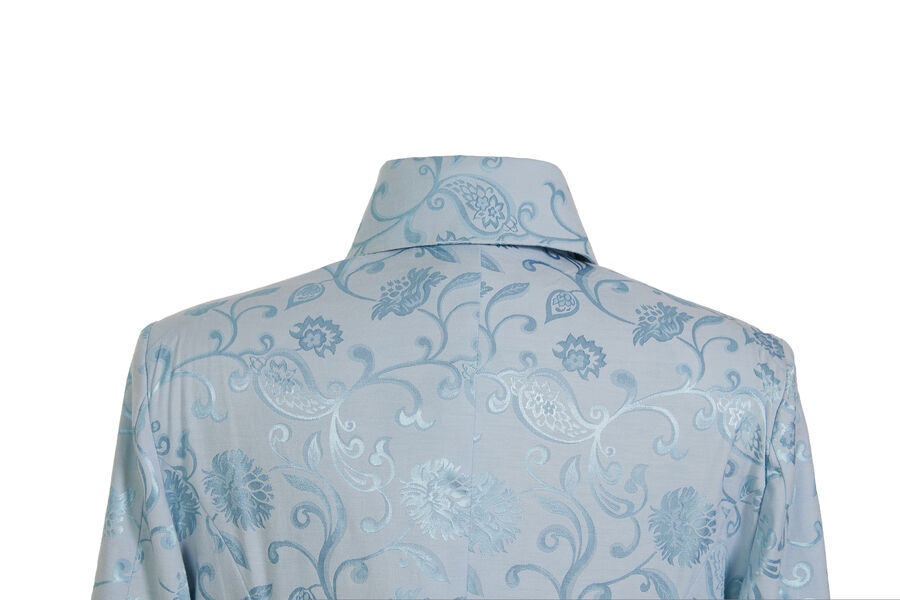 photo n°10 : Manteau Homme Gothique Aristocrate Victorien Brocard Bleu