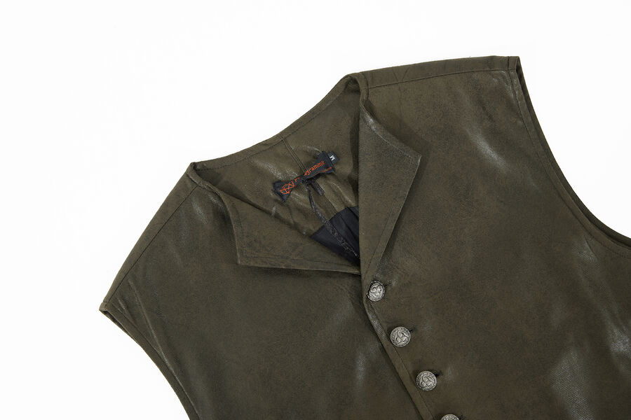 photo n°7 : Gilet Homme Gothique Steampunk Victorien Brocard blanc