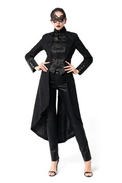Manteau long gothique en dentelle femme