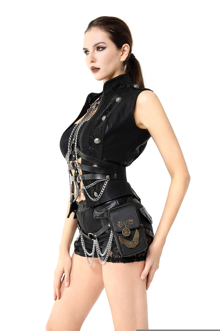 photo n°2 : Harnais ceinture femme avec chaîne métal