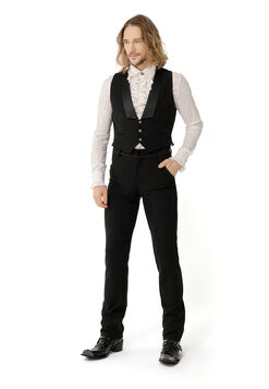 Pantalon Gothique Aristocrate Homme Noir