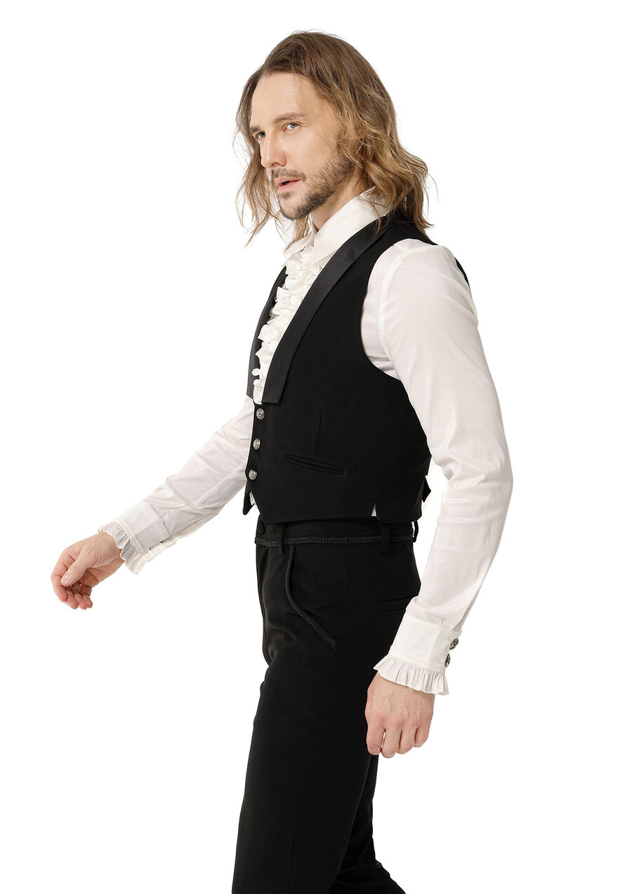 photo n°2 : Gilet Homme Gothique Steampunk Victorien black