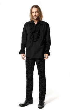 Chemise gpthique rothique homme noir