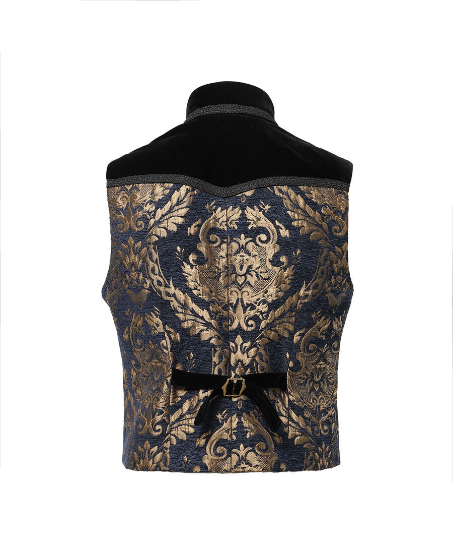photo n°5 : Gilet Homme Gothique Steampunk Victorien Brocard gold