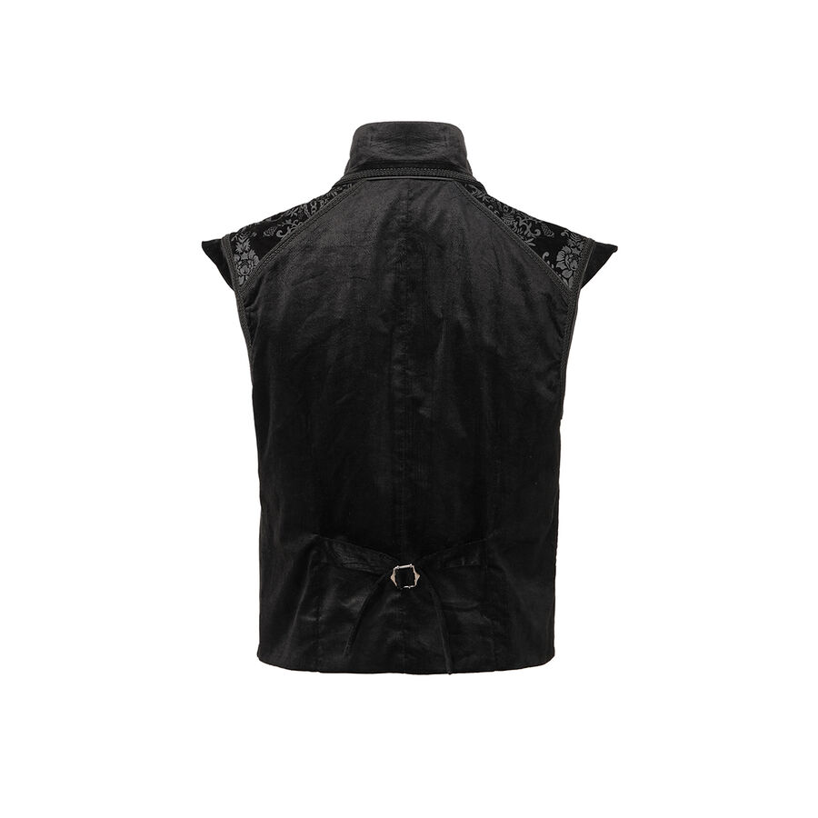 photo n°9 : Gilet Homme Gothique Steampunk Victorien velour Noir