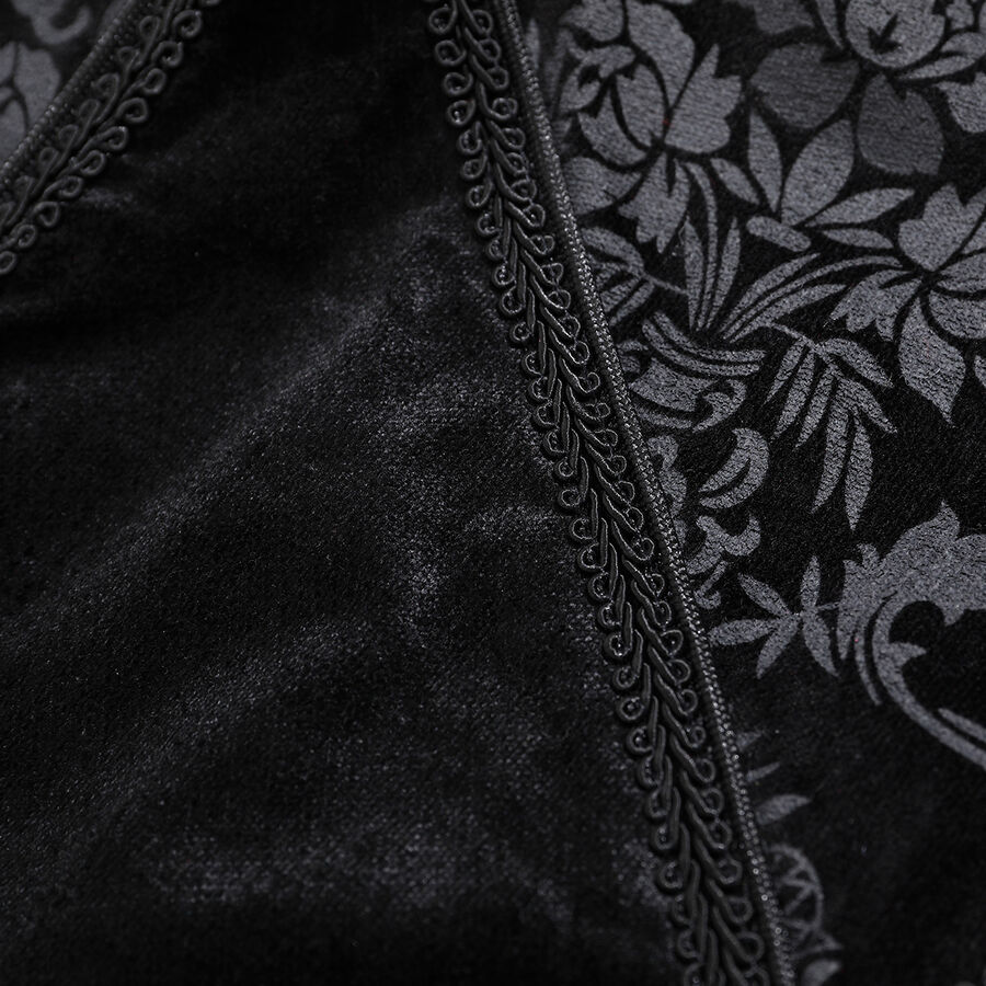 photo n°11 : Gilet Homme Gothique Steampunk Victorien velour Noir