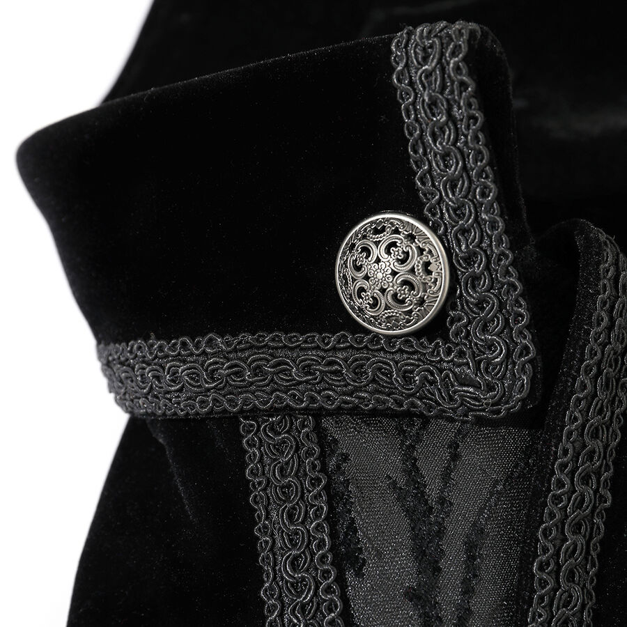 photo n°8 : Gilet Homme Gothique Steampunk Victorien Brocard black