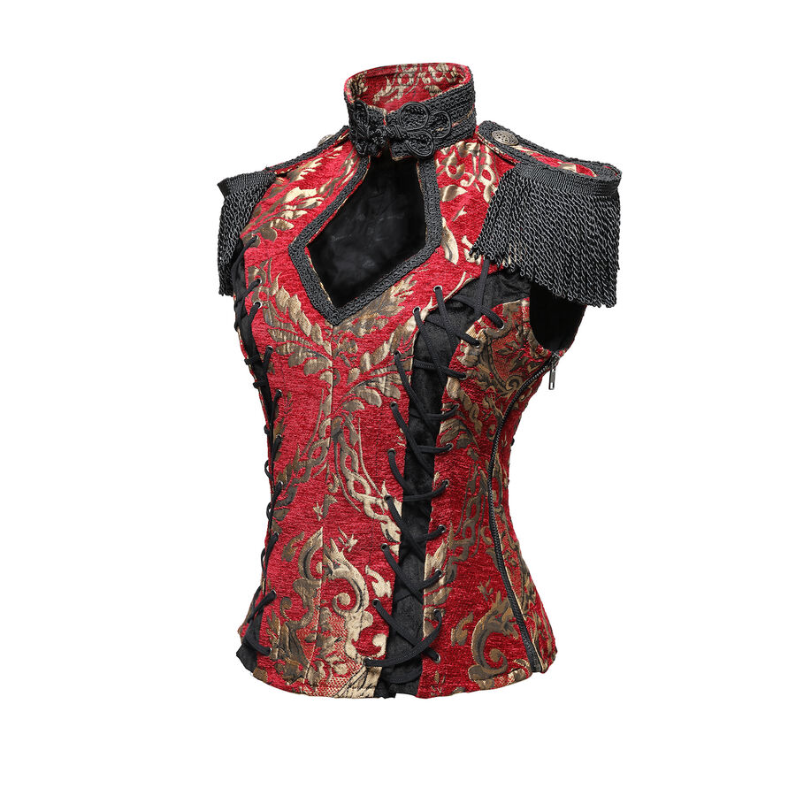 photo n°5 : gilet femme jacquard style baroque