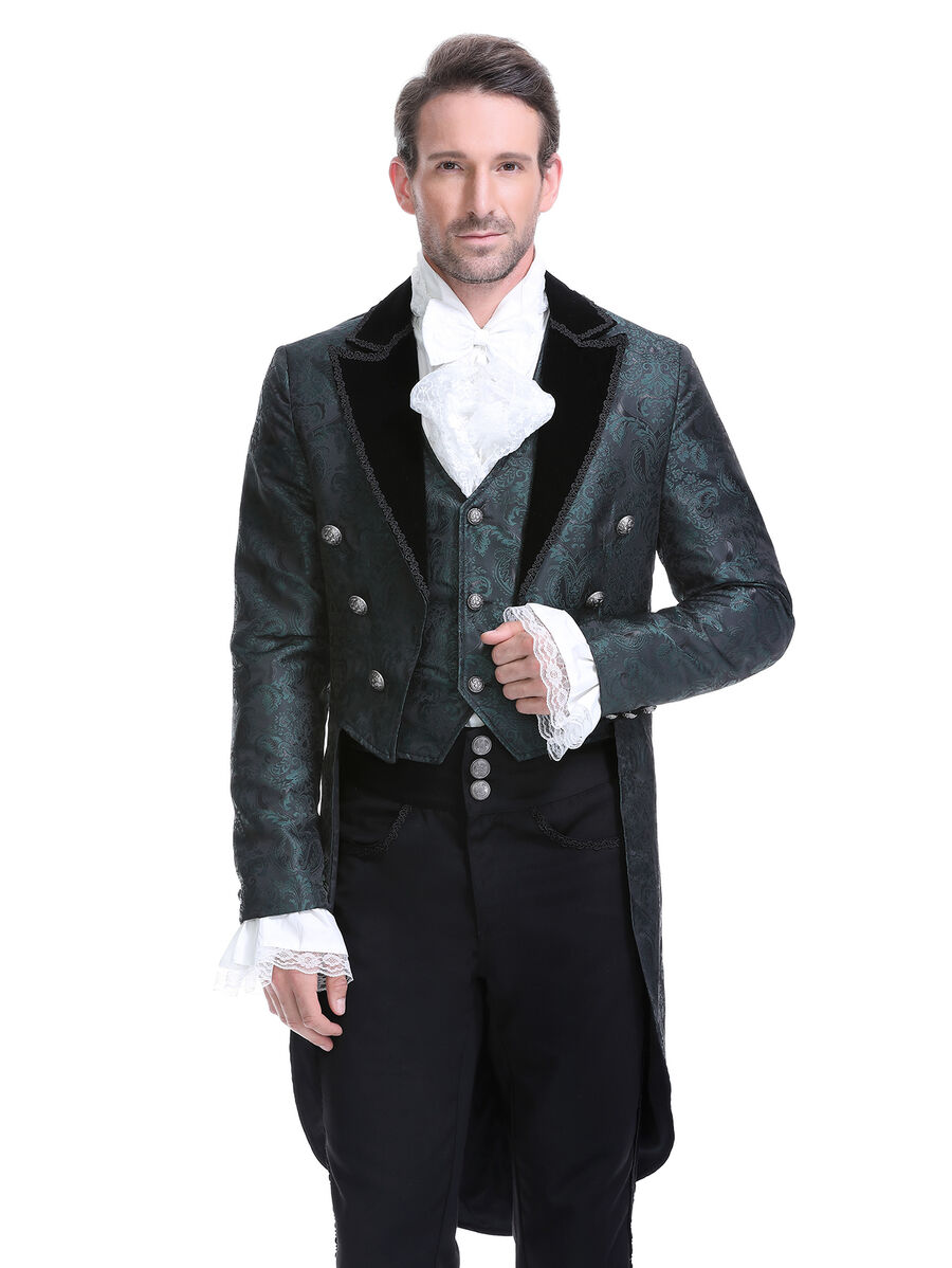 photo n&deg;11 : Veste gothique homme col velours