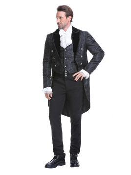 Veste gothique homme col velours