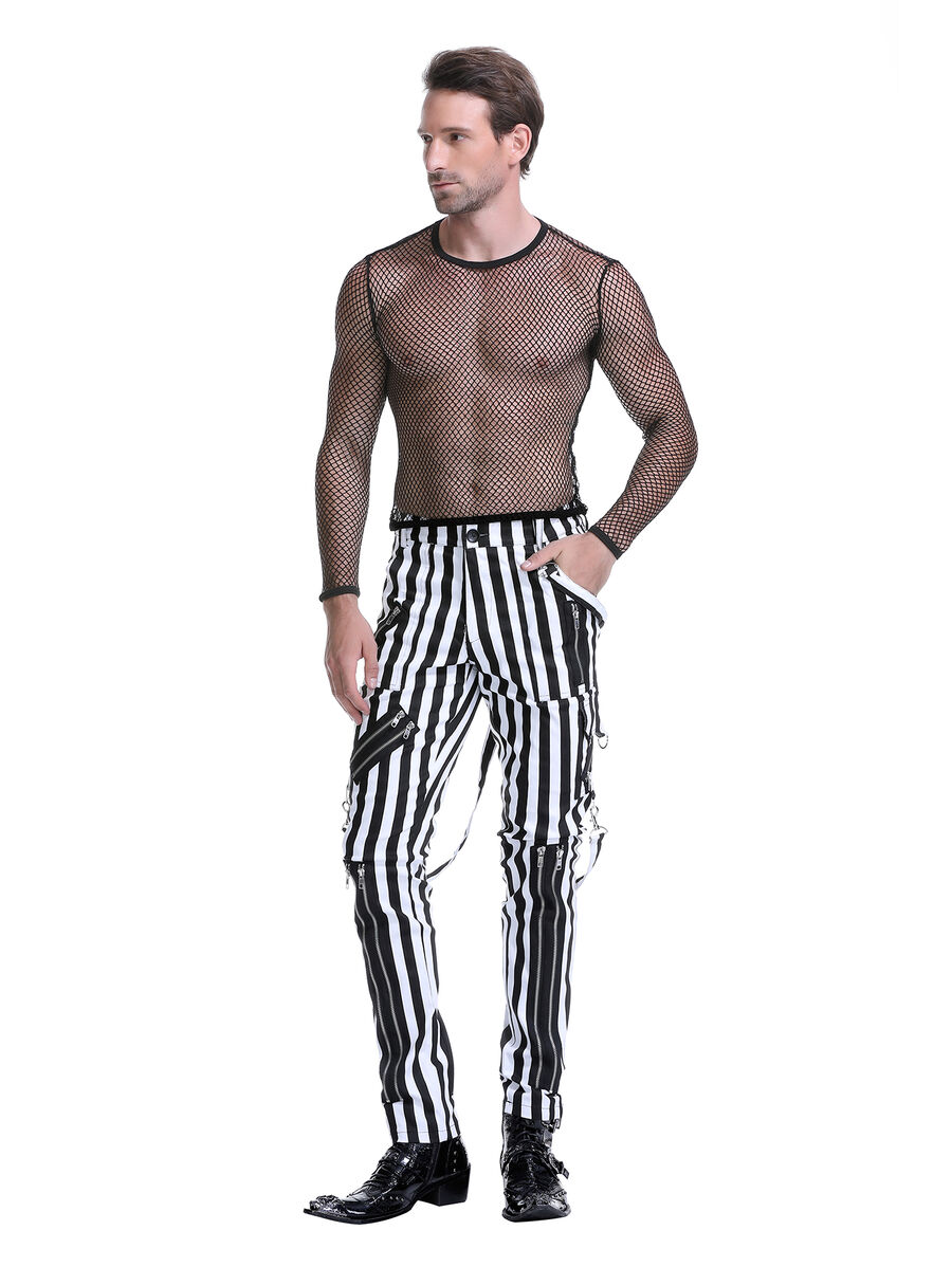 photo n&deg;15 : Pantalon Gothique Punk Rock a zip