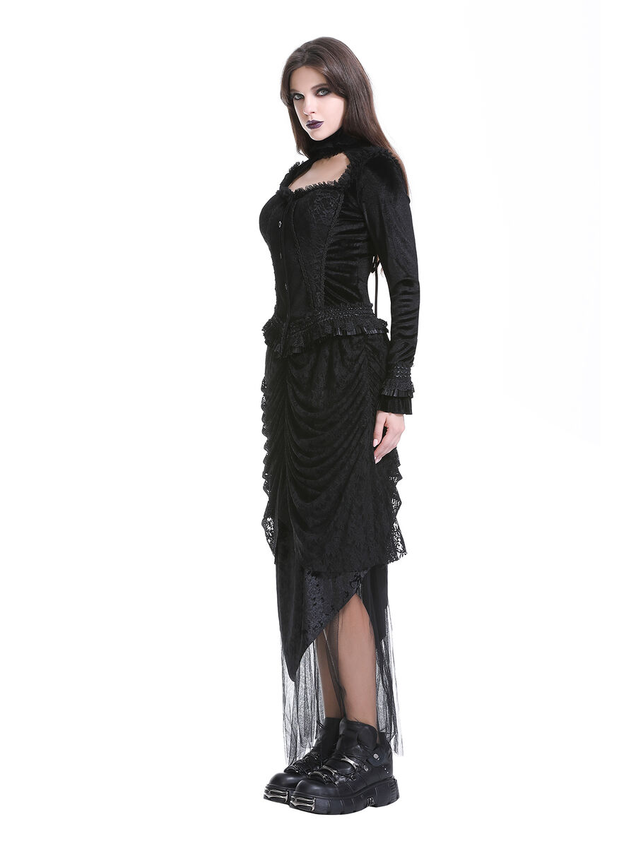 photo n&deg;15 : Haut gothique en velours avec dentelle