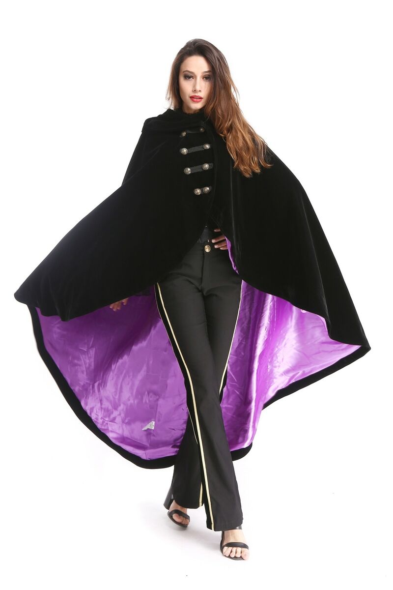 photo n°2 : cape velours doublure violet
