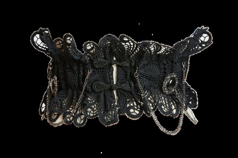 photo n°4 : Ceinture style gothique en dentelle noir