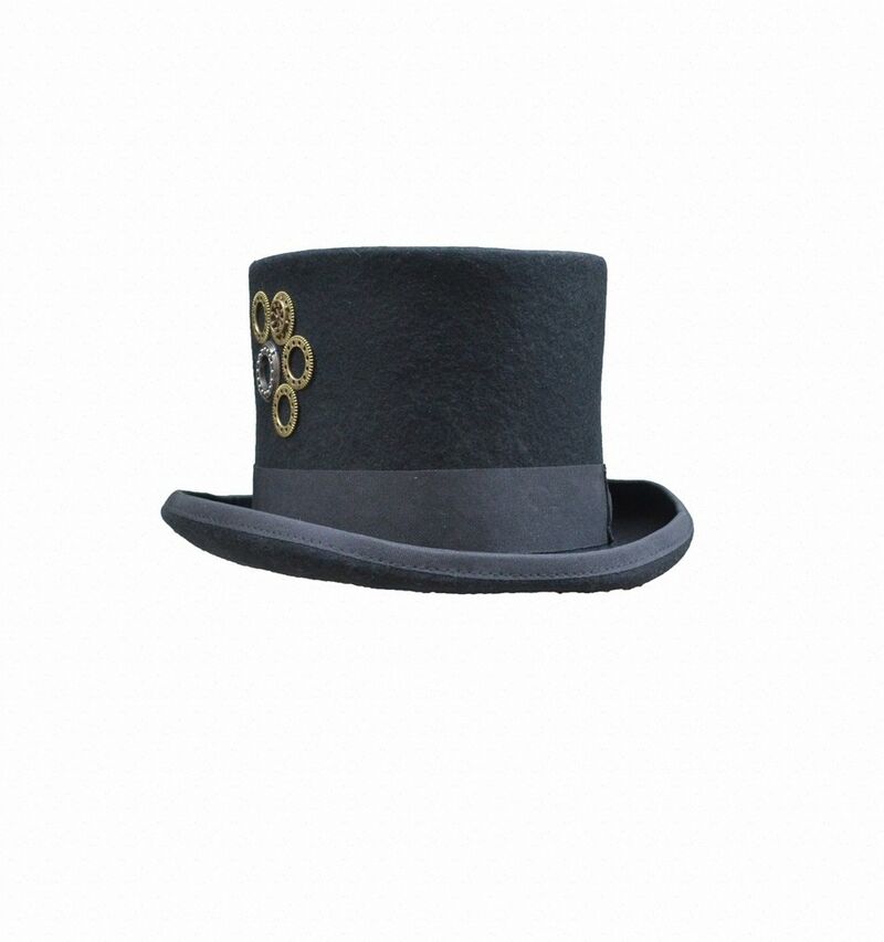 photo n°2 : chapeau gothique steampunk haut de forme unisexe