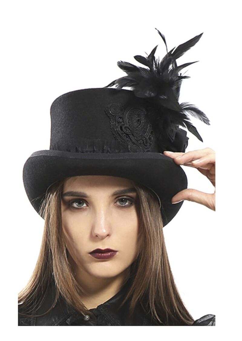 photo n°2 : Chapeau Victorien pour femme, plume, rose