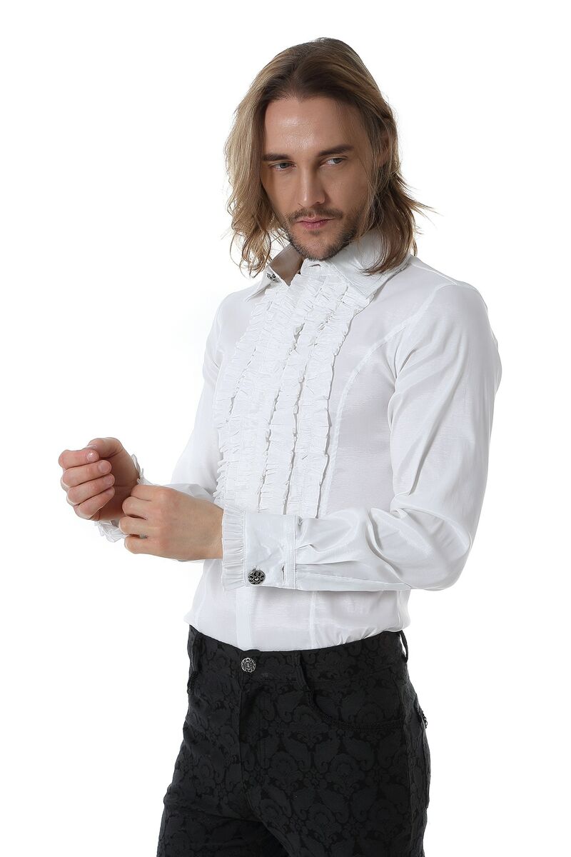 photo n°2 : Chemise à jabot classique Blanche