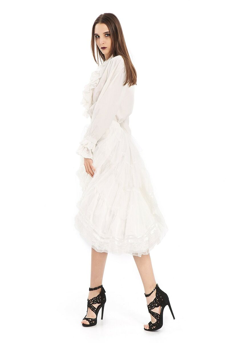 photo n°3 : Chemise à Jabot Victorienne, pour Femme