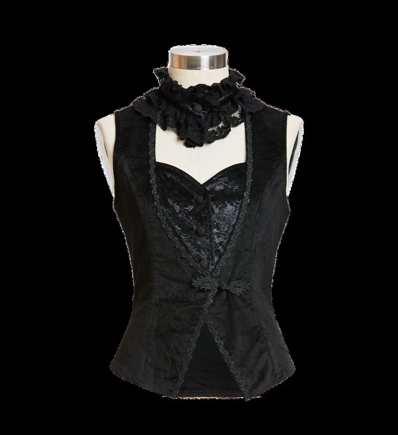photo n°4 : Gilet gothique en velours de soie pour femme