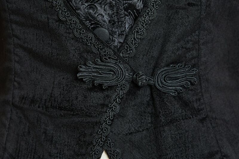 photo n°7 : Gilet gothique en velours de soie pour femme