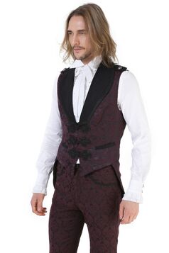 Gilet aristocrate bordeaux homme