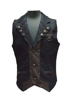 gilet sans manches gothique steampunk