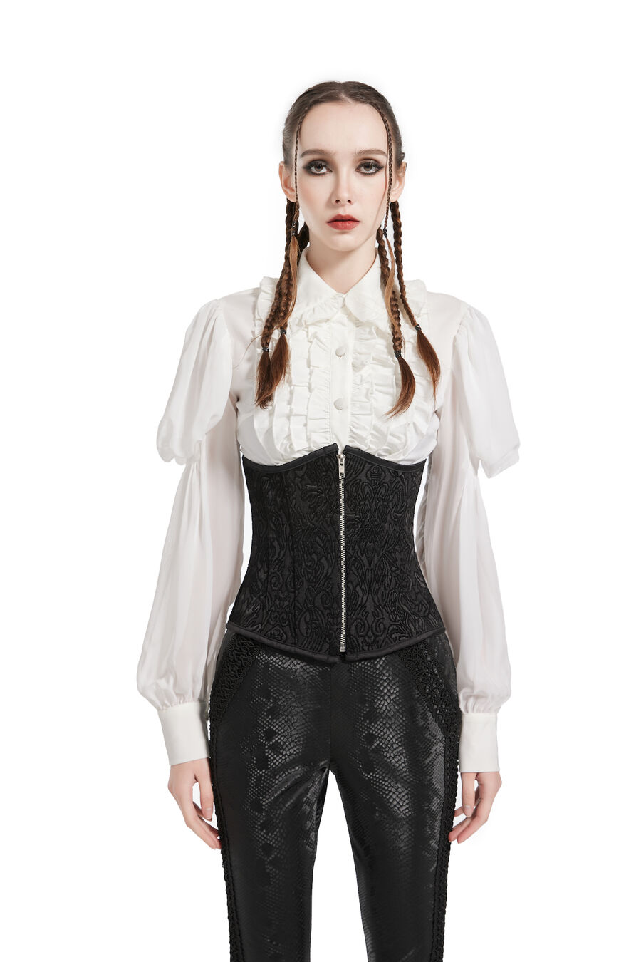 photo n°2 : Corset Sexy Glamour Laçage velours noir