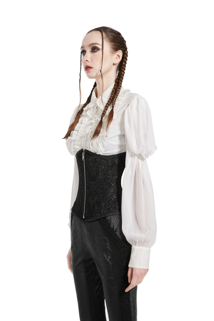 photo n°3 : Corset Sexy Glamour Laçage velours noir