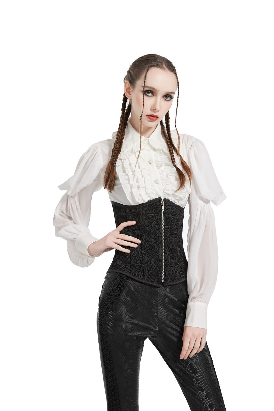 photo n°4 : Corset Sexy Glamour Laçage velours noir